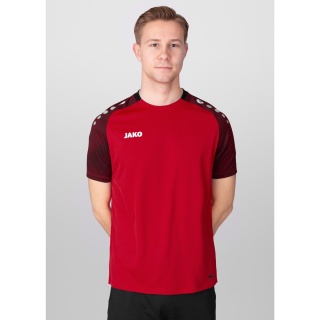 JAKO Sport-Tshirt Performance (modern, atmungsaktiv, schnelltrocknend) rot/schwarz Herren